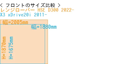 #レンジローバー HSE D300 2022- + X3 xDrive20i 2011-